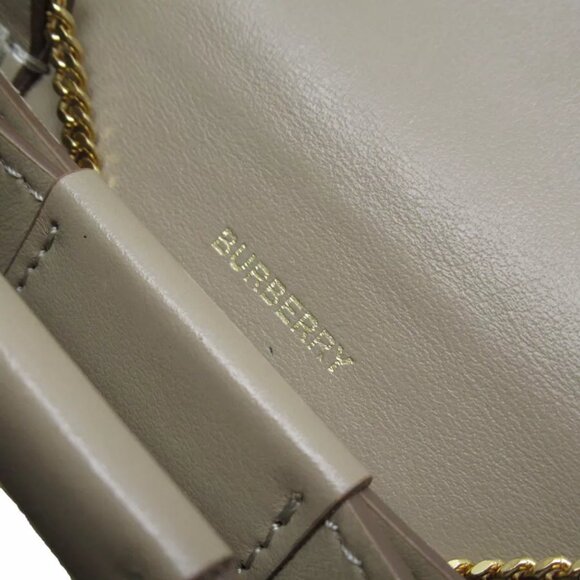 Auth BURBERRY Coin case Card Case beige leather - Picture 3 of 9
